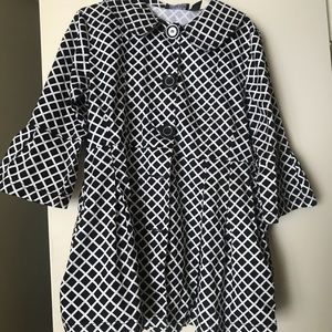 Black and white jacket